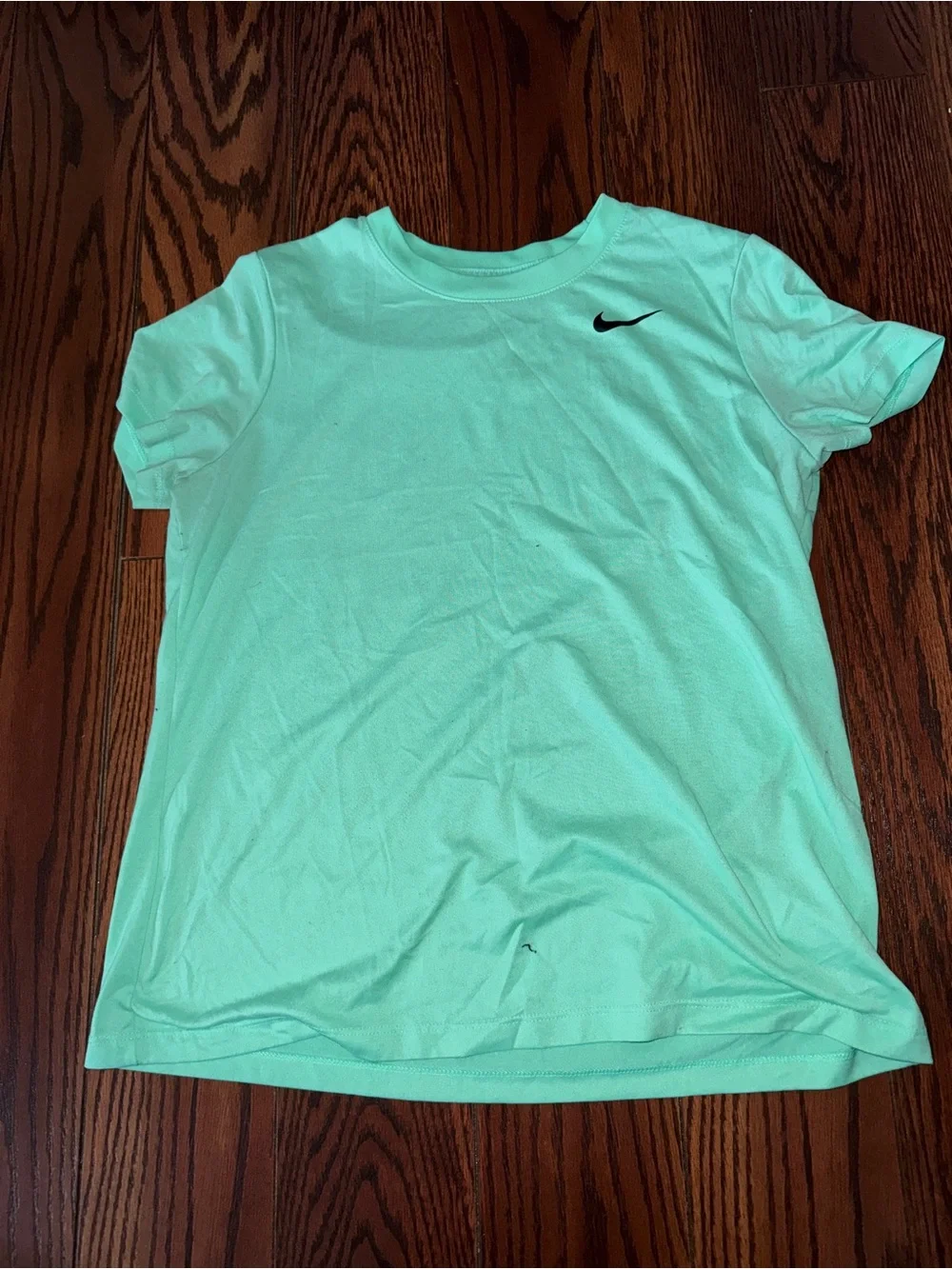 Nike Mint Green Short Sleeve Tee with Black Swoosh